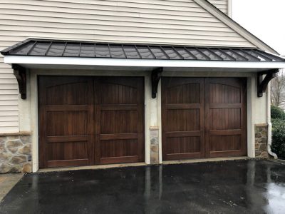 Dark Wood Garage Doors